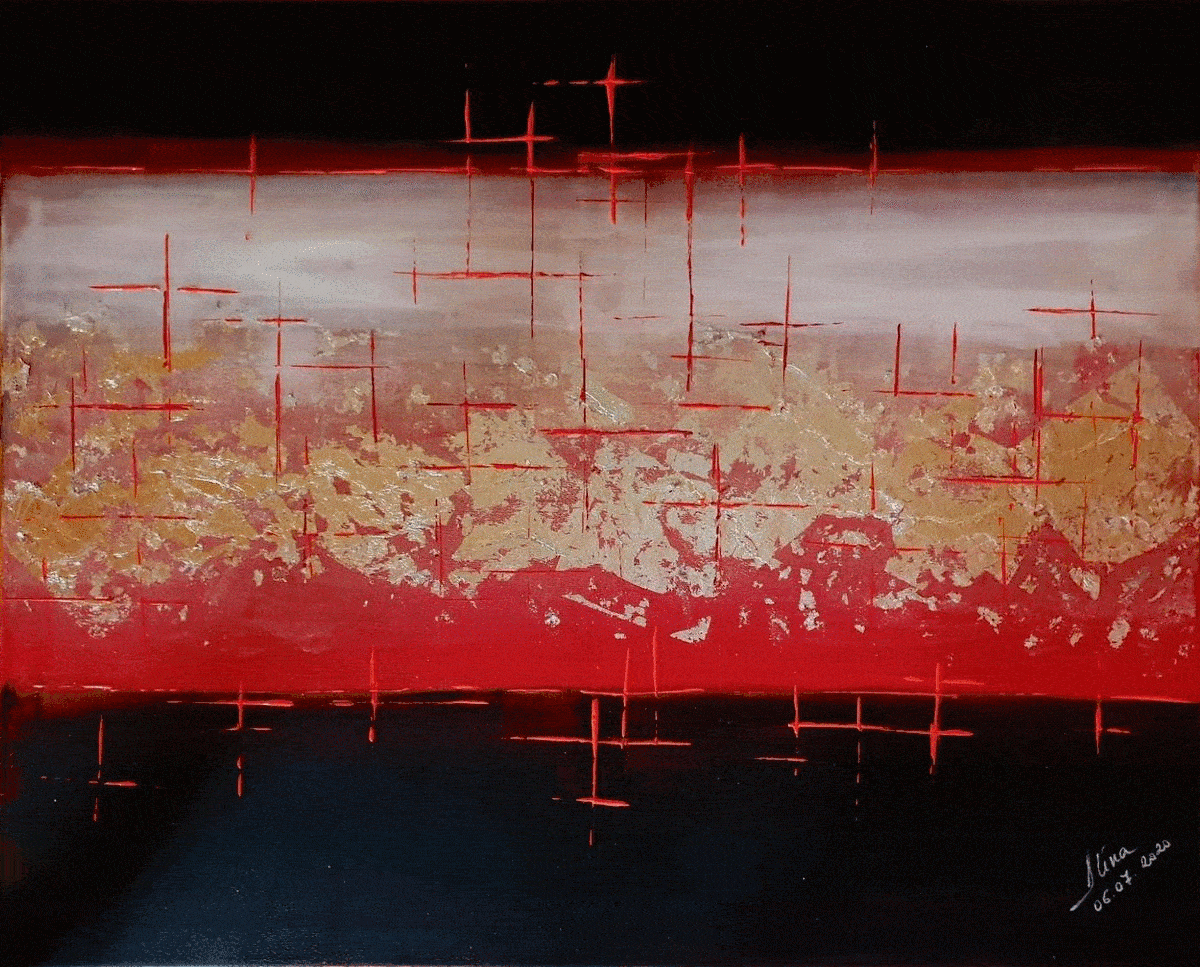 ArteDiAlina.com painting: stylish red